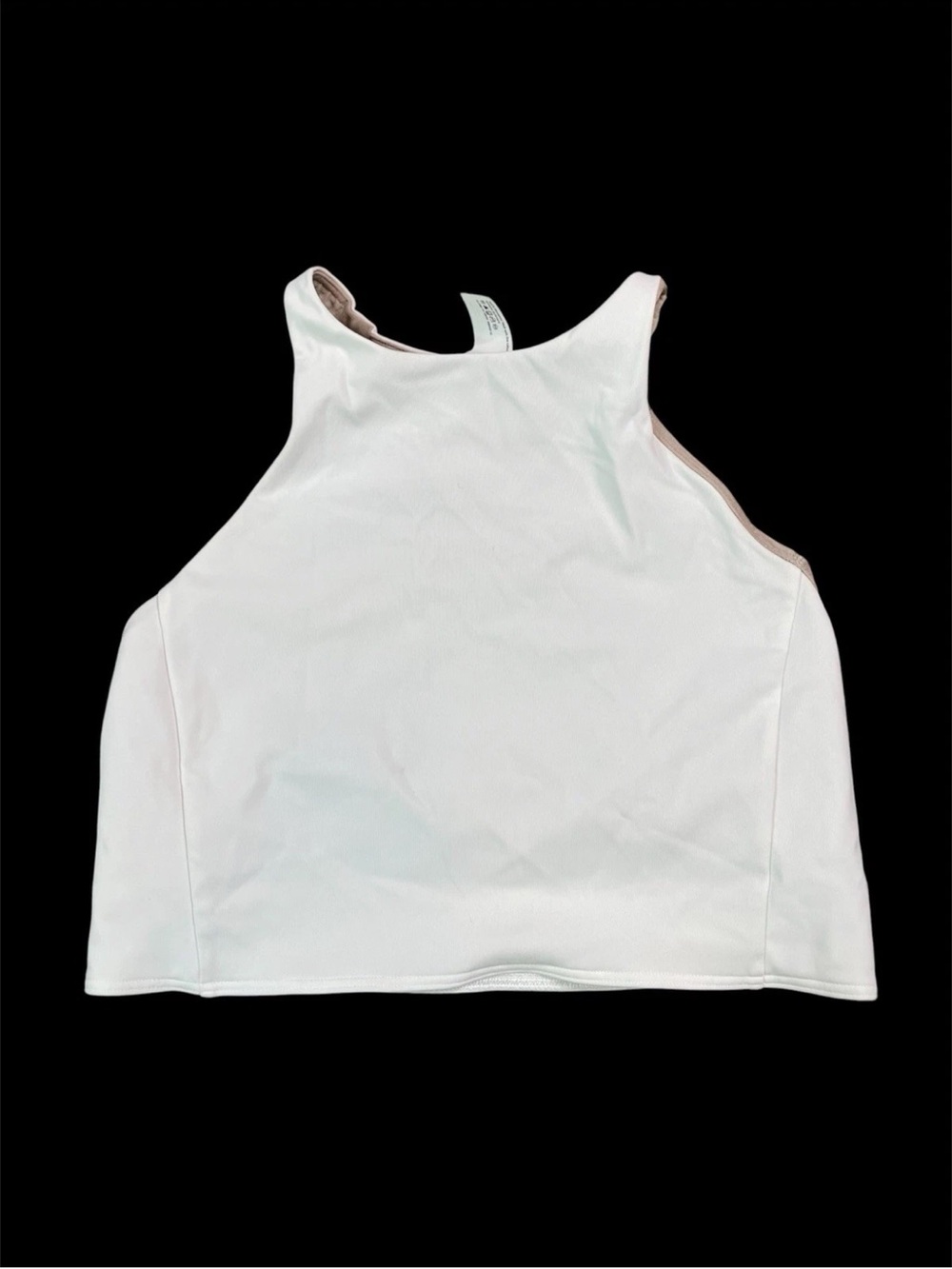 Lululemon Strong Lines Bra Medium Support Size 6 White High Neck